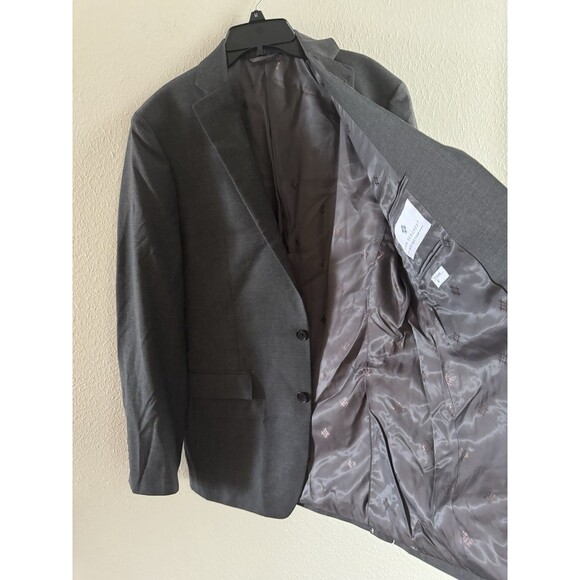 RYAN SEACREST DISTINCTION GRAY 40 LONG 100% WOOL SUIT TOP BLAZER SPORT COAT NWT - Picture 15 of 16